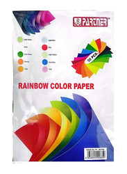 Partner Rainbow Colour Paper, 50 Pieces, Multicolour