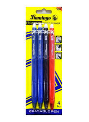 Flamingo 4-Piece Twin Sided Erasable Hilighter, Multicolour