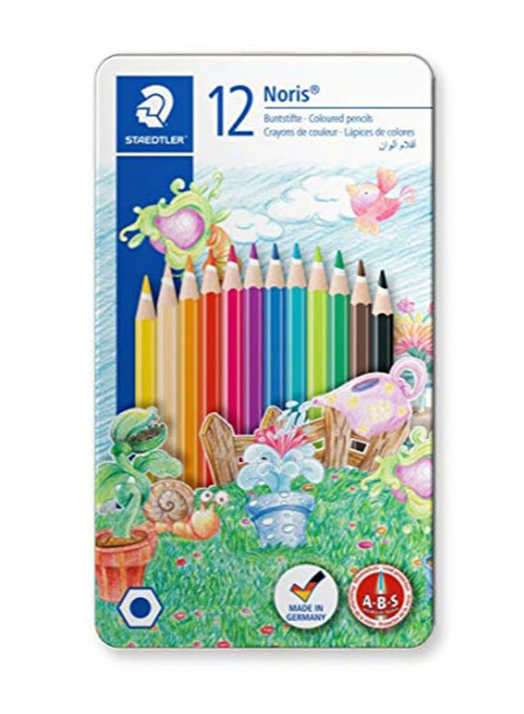 Staedtler Noris Colored Pencil Set, 145 AM12 ST, 12 Pieces, Multicolour