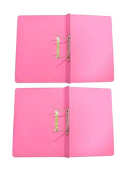 Spring File Folder A4 Documents Filing, 10 Pieces, Pink