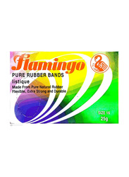 Flamingo Rubber Bands, 25gm, Brown