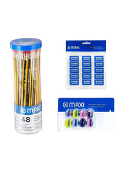 Maxi 71-Piece School Stationery Value Pack, Multicolour