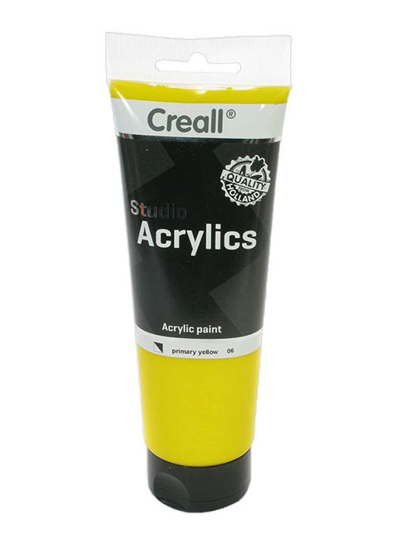 Creall Studio Acrylics Paint Tube, 06 Prime Yellow
