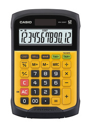 Casio Waterproof & Dustproof Basic Calculator, Multicolour