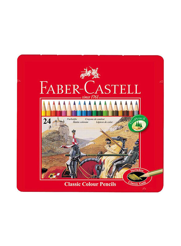 

Faber-Castell Classic Colour Pencil Set, 24 Pieces, Multicolour