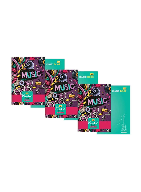 Psi Music Notebook, 6 x 40 Sheets, A4 Size