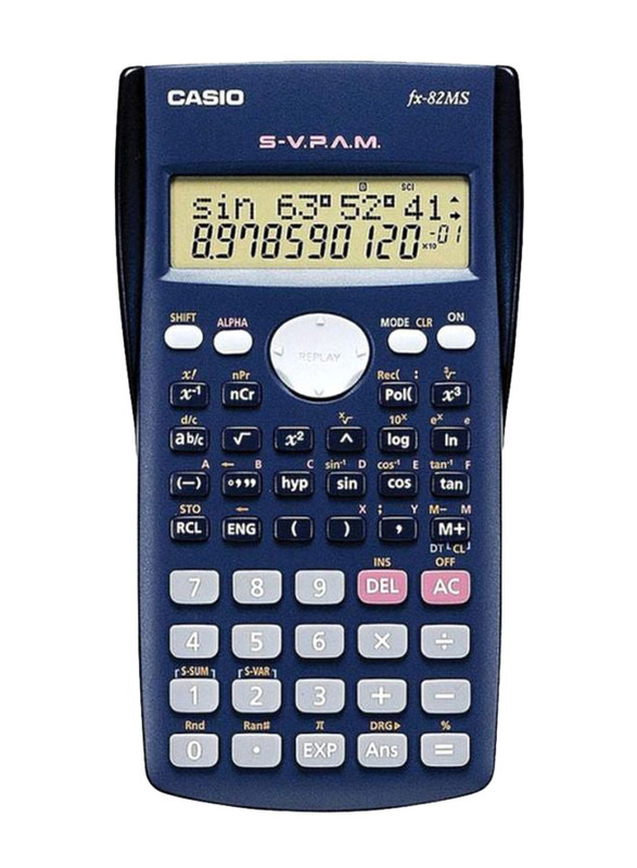 

Casio Digital Scientific Calculator, White/Blue