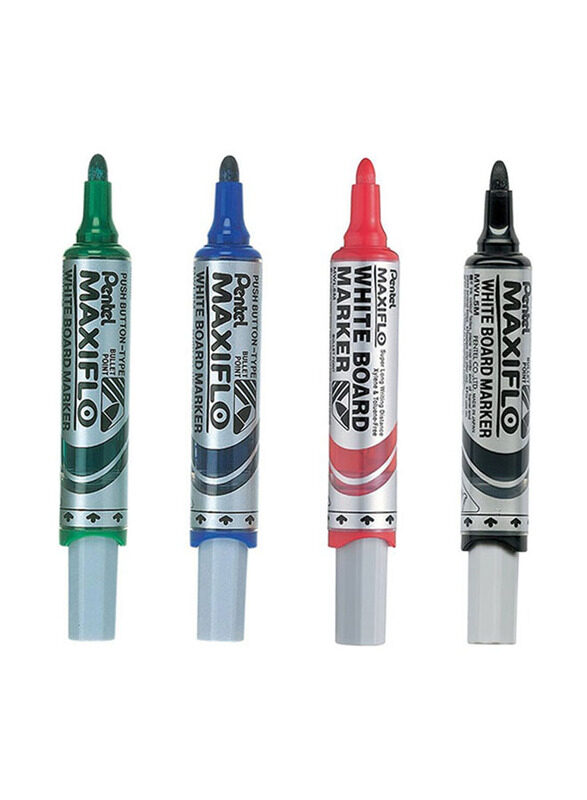 

Pentel 4-Piece White Board Marker Set, Multicolour