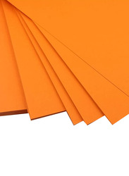 Terabyte Card Paper, 100 Sheets, 160 GSM, A5 Size, Orange