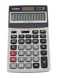 Casio 12-Digit Dual Power Basic Calculator, Multicolour