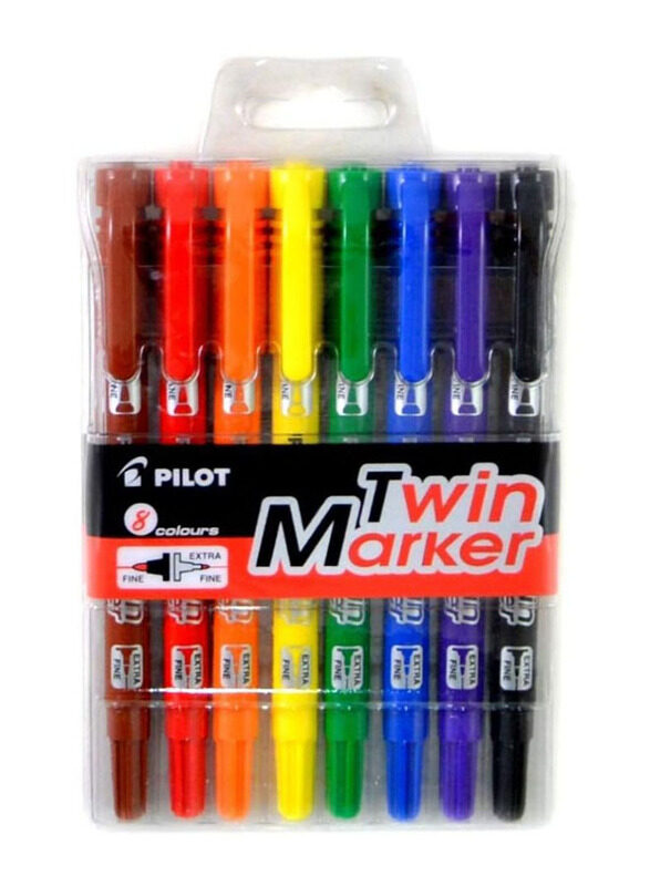 

Pilot 8-Piece Double Sided Twin Marker, Multicolour