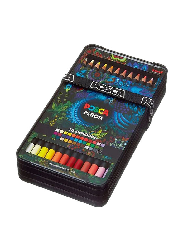 Posca Uni Pencils Set, 36 Pieces, Multicolour
