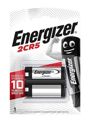 Energizer 2CR5 Size Lithium Battery, Silver/Black