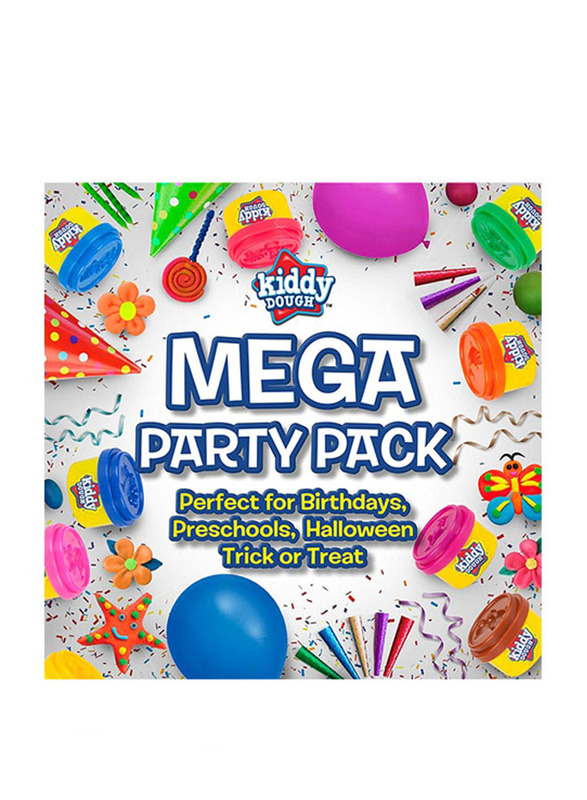 Kiddy Dough School and Birthday Party Bulk Dough Clay Set, 80 Pieces, Multicolour