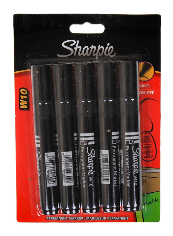 Sharpie 5-Piece Permanent Marker, Black