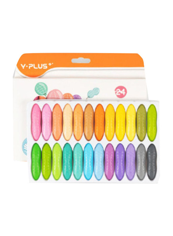 Peanut Crayons Markers, 24 Pieces, Multicolour