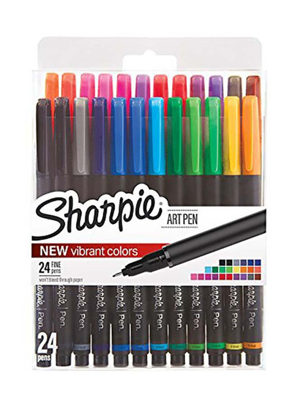 Sharpie 24-Piece Fine Point Grip Gel Pen, Multicolour