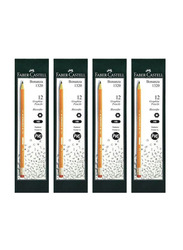 Faber-Castell 48-Piece Bonanza HB Lead Pencil Set, Orange/Black