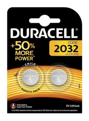 Duracell Coin Battery Set, 2 Pieces, CR2032, Silver