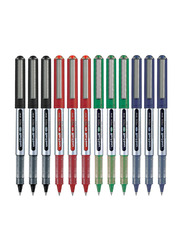 Uniball 12-Piece Eye Micro Rollerball Pen Set, Multicolour