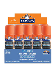 Elmers Re-Stick Glue, 10 x 8gm, Clear