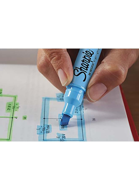 Sharpie 4-Piece Chisel Tip Ink Indicator Tank Highlighter Set, 2021244, Multicolour