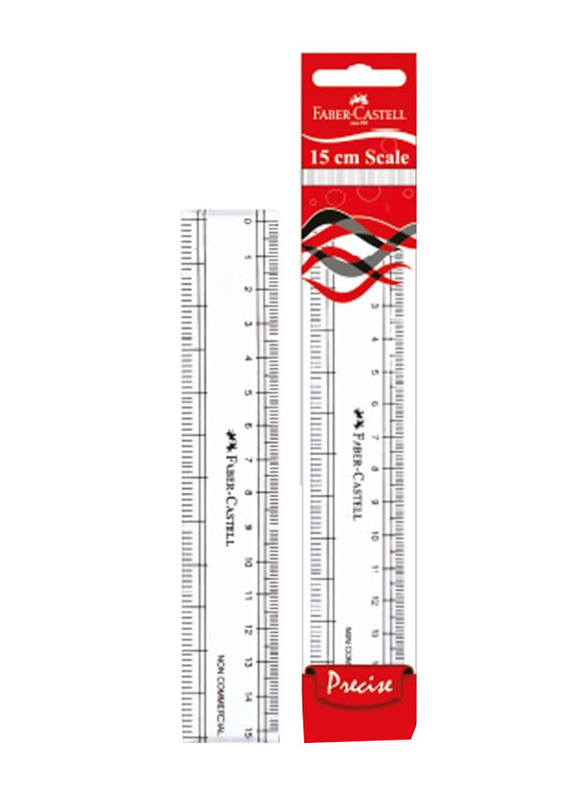 Faber-Castell Regular Scale, 15cm, Clear