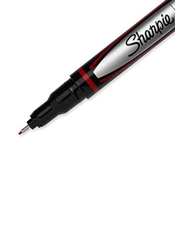 Sharpie 12-Piece Fine Tip Grip Pen, Red