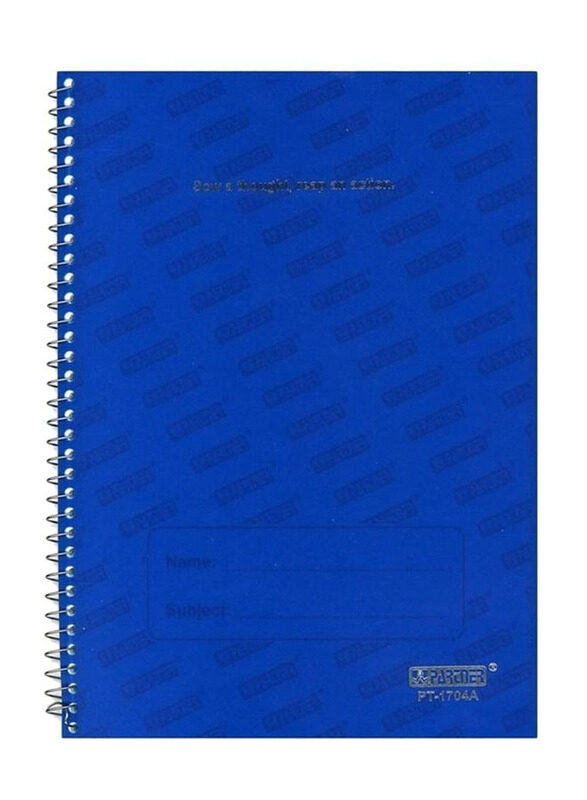 

Partner Single Line Notebook, 100 Pages, A4 Size, Blue