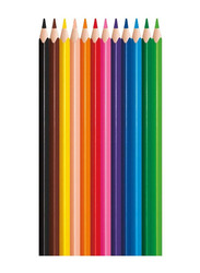 Maped Helix USA Color'Peps Pencils Set, 12 Pieces, Red/Violet/Blue