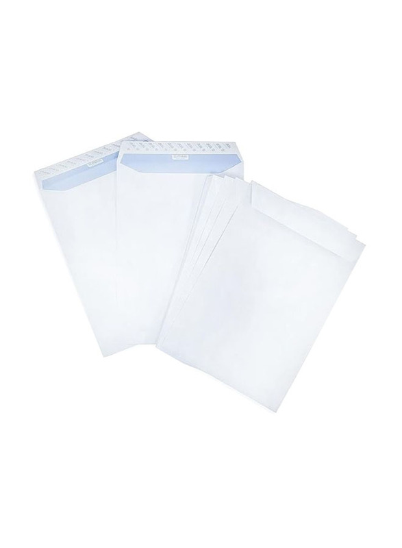 Maxi 50-Piece Peel & Seal Envelopes, 12 x 10 Inch, 100 GSM