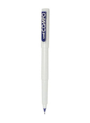 Uniball 12-Piece Pigment Fibre Tip Pens, White/Blue
