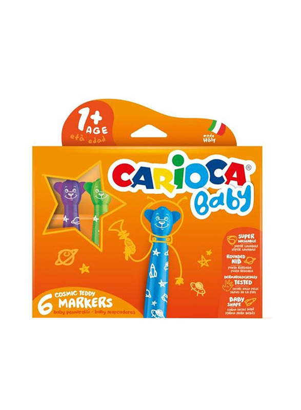 Carioca Teddy Marker, 6 Pieces, Multicolour