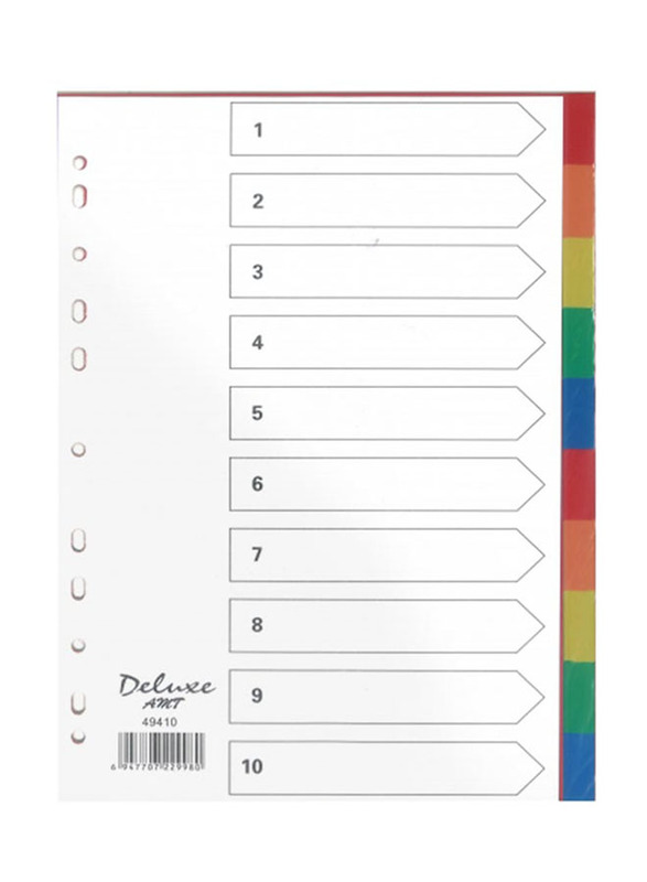 Deluxe Amt Index Divider without Number, Multicolour