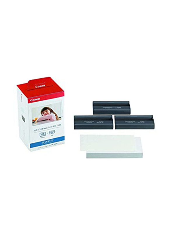 Canon Selphy CP Colour Ink/Paper Set, KP-108IN, A6 Size