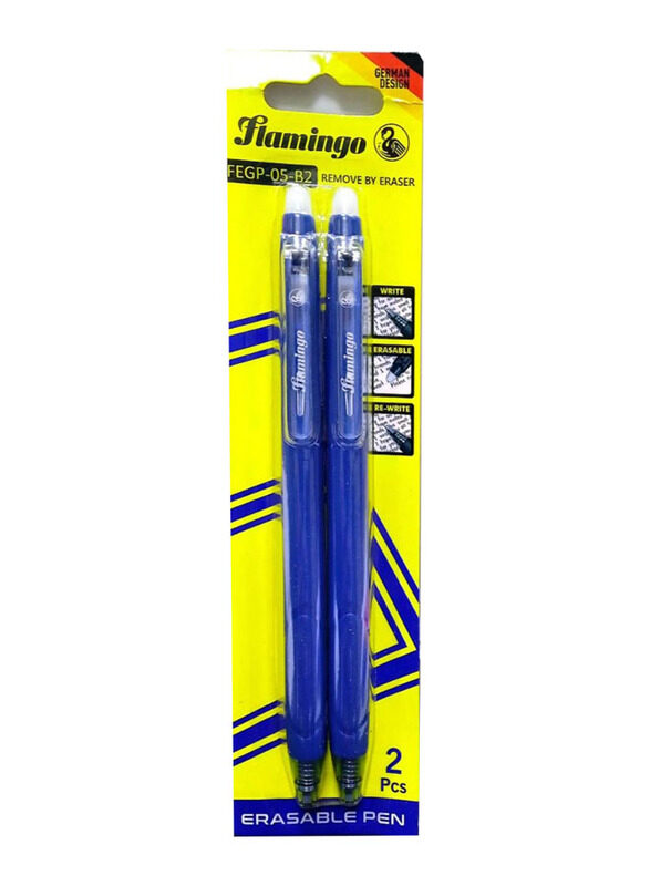 

Flamingo 2-Piece Erasable Pen, Blue