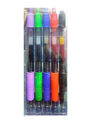 Pilot 5-Piece G2 Retractable Premium Gel Ink Roller Ball Pen Set, Extra Fine Point, Assorted