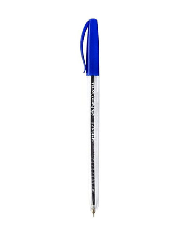 Faber-Castell 10-Piece Ballpoint Pen Set, Blue