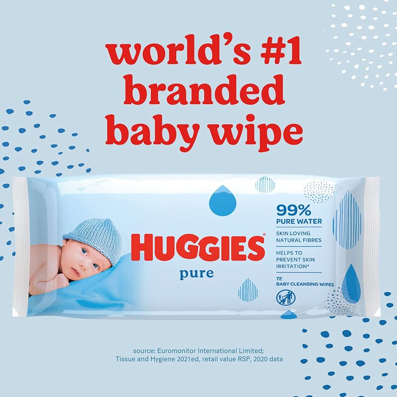 Huggies 3 Pack x 56 Sheets Baby Wipes