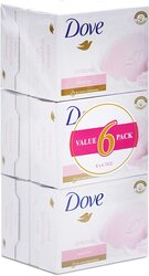 Dove Beauty Cream Soap Bar, Pink, 135gm, 6 Pieces