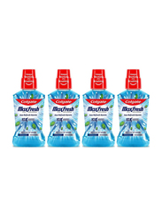 Colgate MaxFresh Plax Antibacterial Mouthwash Peppermint 24/7 Fresh Breath 10X longer cooling Fresh, 4 x 250ml