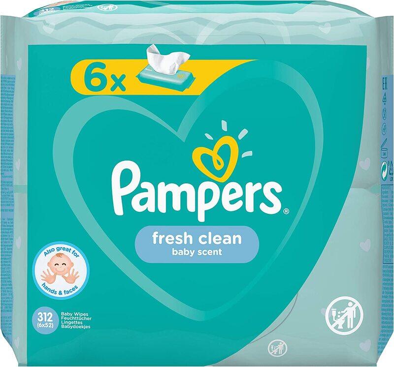 

Pampers 312 Wipes Fresh Clean for Baby