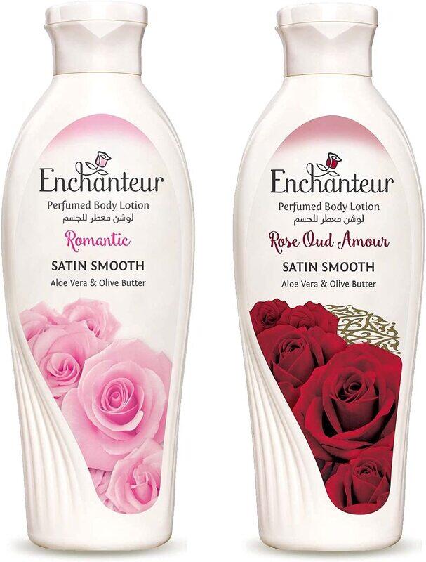 

Enchanteur Romantic + Rose Oud Amour Body Lotion Set, 250ml, 2 Pieces