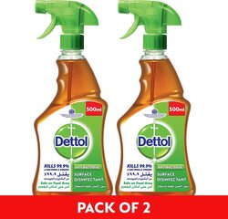 Dettol Antiseptic Surface Disinfectant Trigger, 2 x 500ml