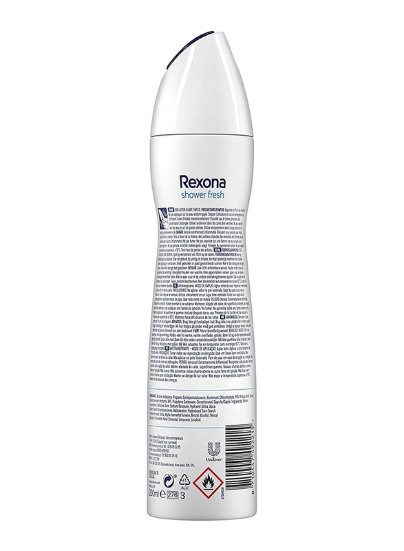 Rexona Shower Fresh Antiperspirant Deodorant, 6 x 200ml