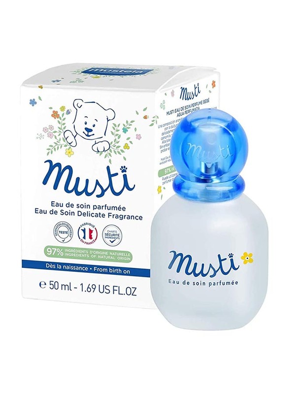 Mustela 50ml Musti Eau De Soin Fragrance for Babies, Newborn, Blue