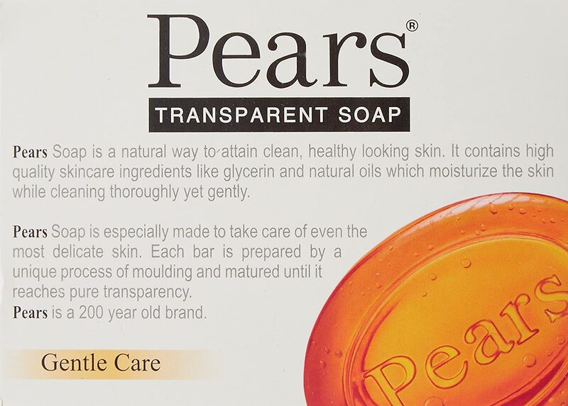 Pears Gentle Care Transparent Soap Bar, 125gm, 6 Pieces