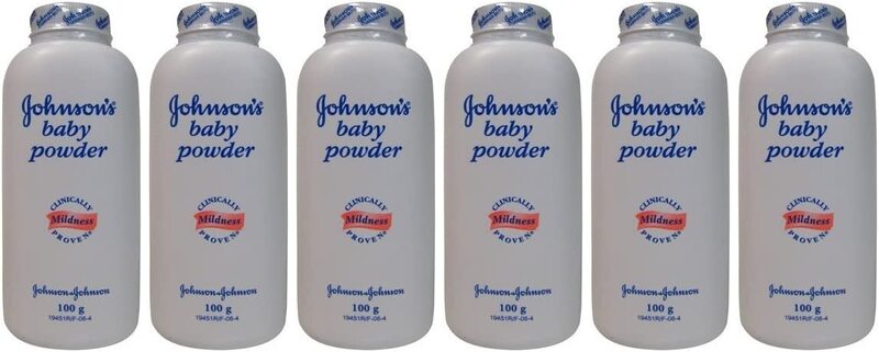 Johnson's Baby Powder, 100gm, 6 Pieces