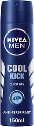 Nivea Cool Kick Fresh Scent Deodorant for Men, 150ml