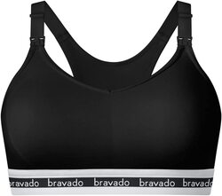 Bravado Designs Women’s Original Full Cup Maternity & Nursing Bra, Black, Medium